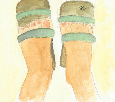 Swollen Feet (Watercolour)