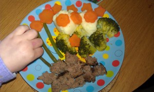 burger and vege