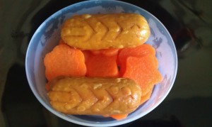 fish stamped vege frankfurter